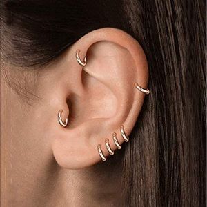 Sterling Silver 8mm Hoops